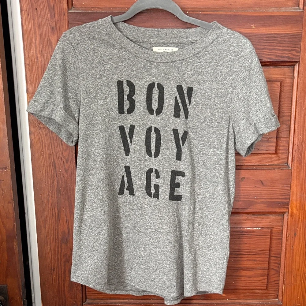 Sol Angeles X Anthropologie Bon Voyage Tee Size M - Picture 1 of 3